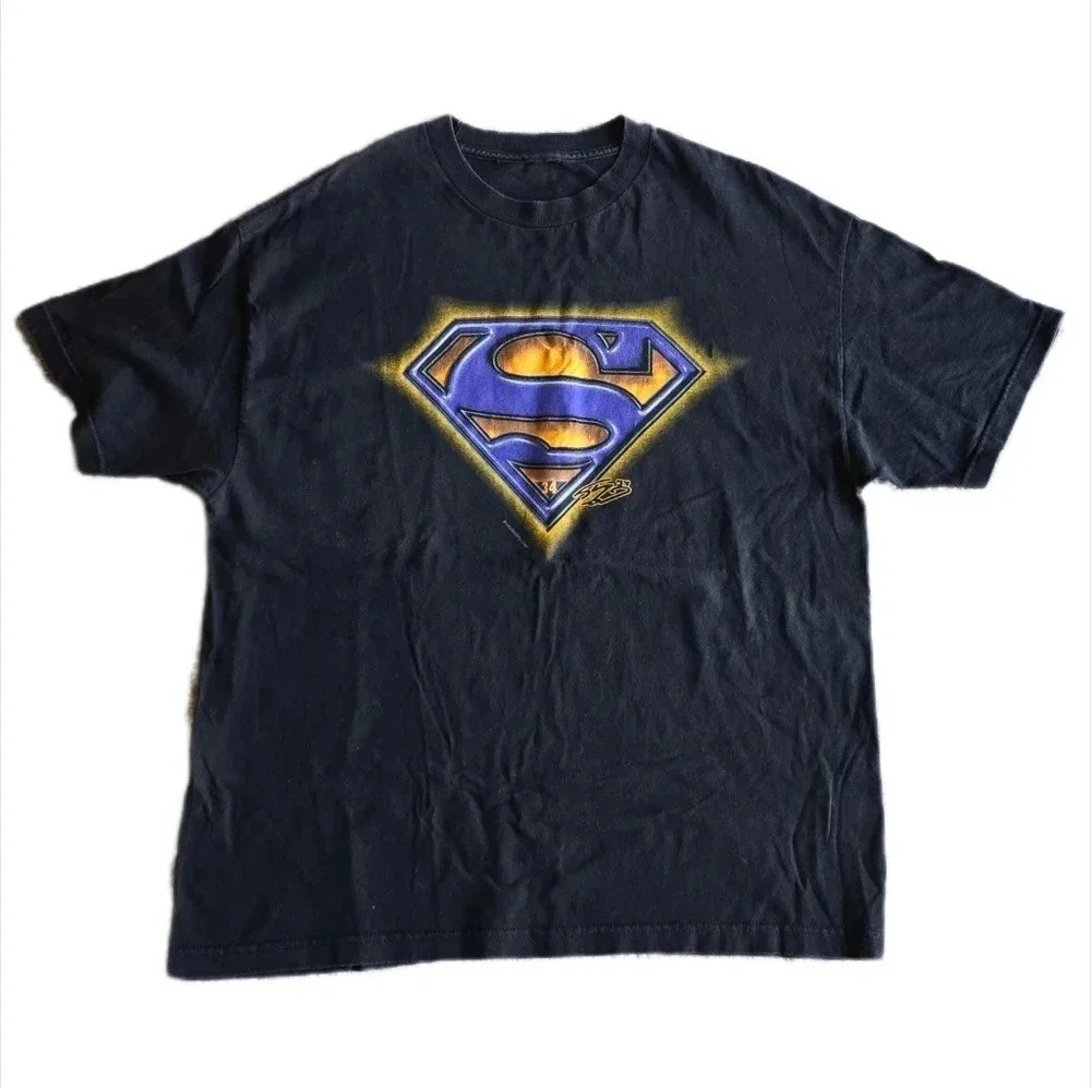 Size XL Vintage Shaquille O’Neal Superman Logo Lakers NBA T Shirt